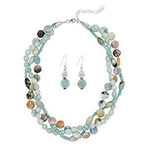 Milky Way light blue 3 Necklace Set