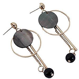 Ferrous metal housing for a long earrings