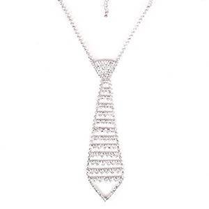 Fashion flash crystal ball diamond jewelry silver tie necklace